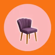 Cadeira Poltrona Pétala Decorativa Pétalas de Flor Sala de Estar