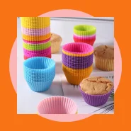 Conjunto 12 24 36 Peças Forma de Silicone Redonda