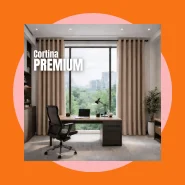 Cortina 4,00 X 2,50 para Sala, Quarto e Escritório