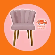 Poltrona Cadeira para Manicure Salão de Mulher Pétala