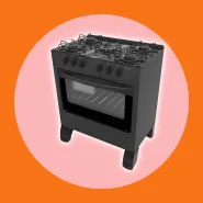 Fogão de Piso com Forno Automático Braslar Bocas Carina Mesa