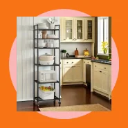 Estante Organizadora Móvel em Metal Multiuso para Cozinha, Banheiro