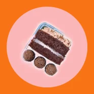 Embalagem Delícias de Festa para Fatia de Torta Bolo