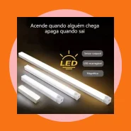Lâmpada Noturna LED com Sensor sem Fio USB Recarregável Cozinha