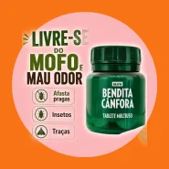 Bendita Cânfora Pastilha Tablete Pote com 30 Unidades Odorizante