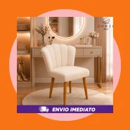 Pronto Entrega Cadeira Poltrona Decorativa Pétalas de Flor Sala