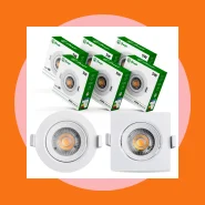 Kit10 Luminárias Spot LED 5w Embutir Direcionável Teto 6500k 3000k
