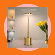 Luminária de Mesa Candeiro Dumbbell Touch de Quarto Luxuosa 3