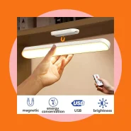 Luminária de LED Sobrepor Bastão Recarregável sem Fio com Suporte