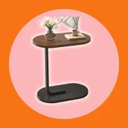 Mesa de Cabeceira Pequena Prateleira de de Centro para Sala
