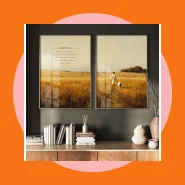 Quadros Decorativos com Moldura Filete Sala Quarto Duo Arte