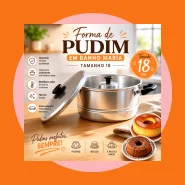 forma pudim banho maria n 18 panela 2 em 1