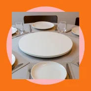 Prato Decorativa Centro de Mesa Jantar Girátorio 30cm Bandeja Posta