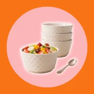 Kit Bowl Cerâmica 385ml  Frutas e Salada