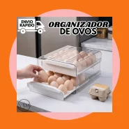 Organizador de Ovos Premium Para Geladeira Armazenamento