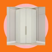 GuardaRoupa Modulado Canto Closet 2 Portas 3 Gavetas Seletto Henn