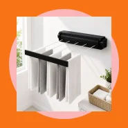 Varal De Parede Automático Rotoflex Para Apartamento Ou Casa Preto
