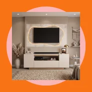 Rack Tv Buffet Aparador Home para Sala Estante Tv Bancada