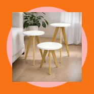 Conjunto de Mesa, de Centro, Lateral, de Cabeceira, Pé Palito