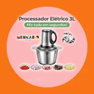 3L Picador De Alimentos Moedor De Carne Mixer Elétrica Processador