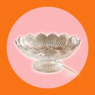 Fruteira Transparente Grande Decorativa para Frutas Mesa Posta