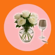 Vaso de Vidro Âmbar Florença Elegante Centro de Mesa Flores