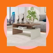 Mesa de Centro Giovana Moderna e Estilosa com Combinação