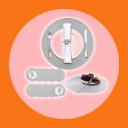 Kit 10 Peças Jogo Americano Redondo Cozinha Jantar Dourado