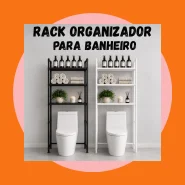 Rack Organizador para Banheiro e Lavanderia Prateleira Metal