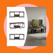 Rack para Tv com Gavetas Marrom Aparador Bancada para Tv