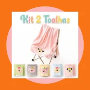 Kit Toalhas Banho e Rosto 2 Peças Grande Macia Toalha