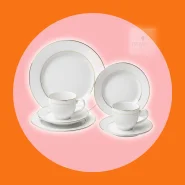 Aparelho de Jantar 42 Peças Jogo de Porcelana Pratos