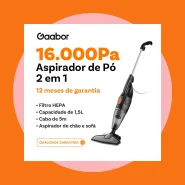 Gaabor Aspirador de Pó Portátil 2 em 1 com Fio