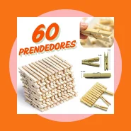 Kit Pregador de Roupa Madeira Reforçado 12 24 36 48