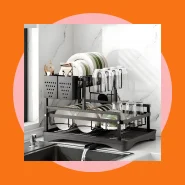 Escorredor de Louças Rack Aço Carbono Organizador