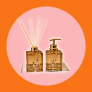 Kit Lavabo Pet Ambar Difusor de Varetas e Saboneteira Luxo Bandeja