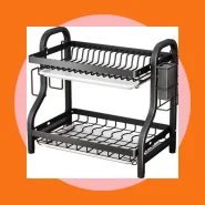 Escorredor de Louça 2 Andares Aço Carbono Cozinha