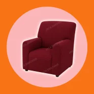 Capa Poltrona do Papai, Coladinha Sofá de 1 Lugar, Malha