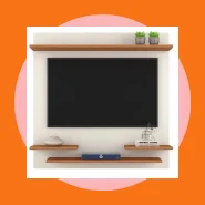 Queima de Estoque! Suporte Painel Tv Quarto Sala Prateleira Até