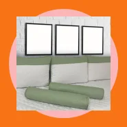 Kit 3 Almofada 2 Rolo Cama Solteiro Auxiliar Baba