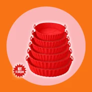 Kit 6 Forma de Silicone para Fritadeira Air Fryer