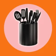Porta Utensílios Moderno de Cozinha Organizador de Talheres Pote Pia