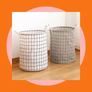 Cesto de Roupa Suja de Armazenamento Dobrável para Roupas Sujas