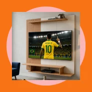 Painel para Tv Até 42 Polegadas com Prateleira Nicho Sala