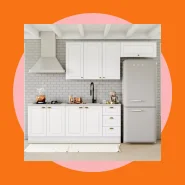 Cozinha Compacta 4 Peças com Aéreo 3 Portas Americana Henn