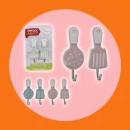 Kit 2 Ganchos Adesivo Resistente com Alta Durabilidade Suporta 1,5kg
