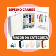 Armário de Banheiro com Espelho Grande Armarinho de de Sobrepor