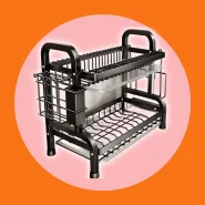 Escorredor Kitchen Rack Aço Inoxidável Organizador Louça Pia Aço Ino