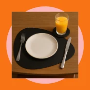 Kit Jogo Americano Porta Copo para Mesa de Jantar Kit