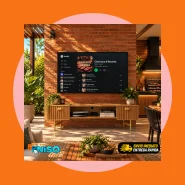Rack Home Pés Ferro Leão Sala 1.80 Cm para Tv